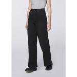 Reduzierte Schwarze Loose Fit 5-Pocket Jeans mit Reißverschluss aus Baumwollmischung für Damen Größe M 