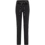 Schwarze Stonewashed Jeans mit Reißverschluss aus Baumwolle maschinenwaschbar für Damen Größe XS Weite 29, Länge 32 
