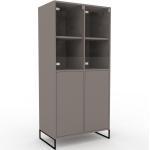 Highboard Grau - Elegantes Highboard: Türen in Grau - Hochwertige Materialien - 79 x 168 x 47 cm, Selbst designen
