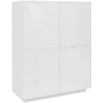 Reduzierte Weiße Moderne TECNOS Nachhaltige Sideboards aus Holz Breite 100-150cm, Höhe 100-150cm, Tiefe 0-50cm 