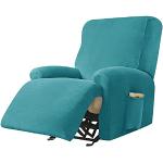 Türkise Unifarbene Moderne Sesselhussen aus Stoff 