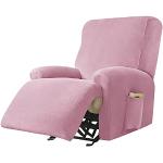 Rosa Unifarbene Moderne Sesselhussen aus Samt 