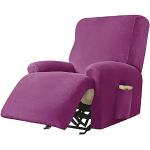 Violette Unifarbene Moderne Sesselhussen aus Samt 