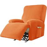 Orange Unifarbene Moderne Sesselhussen aus Stoff 