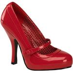 Rote Pin Up Higher Heels Mary Jane Pumps für Damen Größe 37 