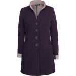 Unifarbene Highmoor Stehkragen Kapuzenmäntel mit Kapuze für Damen Größe XS für den für den Herbst 