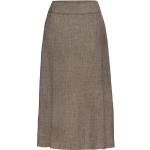 Reduzierte Beige Melierte Highmoor Maxi Maxiröcke aus Wolle für Damen Größe XL für den für den Frühling 