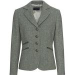 Reduzierte Grüne Highmoor Samtblazer aus Wolle für Damen Größe XS 