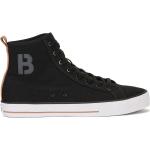 Schwarze Gestreifte HUGO BOSS BOSS High Top Sneaker & Sneaker Boots aus Baumwolle Stoßdämpfend für Herren Größe 44 