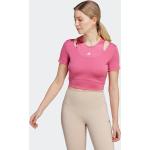 Reduzierte Fuchsiafarbene adidas Aeroready T-Shirts für Damen Größe XXL 