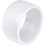 Weiße Elegante Keramik Ringe aus Keramik für Damen Größe 65 zur Hochzeit 