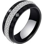 ITRR Damen Ring Schwarz Keramik Silber mit Zirkonia CRBZ-SS01 Herz |  Uhrenrudloff