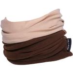 Braune Unifarbene Multifunktionstücher & Schlauchtücher aus Fleece maschinenwaschbar für Damen Einheitsgröße für den für den Winter 
