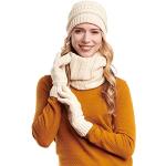 Cremefarbene Schlauchschals & Loop-Schals mit Cutwork aus Acryl maschinenwaschbar für Damen Einheitsgröße für Partys für den für den Winter 