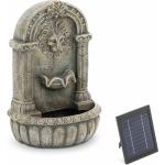 Schwarze Hillvert Kaskadenbrunnen aus Kunststein Solar 