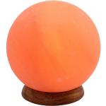 Orange Salzkristalllampen aus Holz E14 
