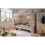 Reduzierte Himmelbetten für Kinder & Jugendliche lackiert aus Massivholz 90x200 