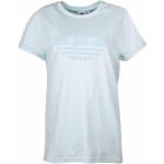 Gestreifte Langärmelige adidas Trefoil T-Shirts für Damen 