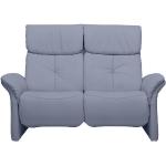 Hellblaue Unifarbene himolla Zweisitzer-Sofas aus Leder Breite 100-150cm, Höhe 100-150cm, Tiefe 50-100cm 2 Personen 