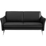 Schwarze himolla Zweisitzer-Sofas aus Leder mit Armlehne Breite 150-200cm, Höhe 150-200cm, Tiefe 50-100cm 2 Personen 