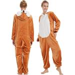 Orange Fuchs-Kostüme aus Fleece für Damen Größe S 