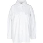 Weiße Festliche Blusen aus Baumwolle für Damen Größe XS für den für den Sommer 