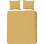 Reduzierte Gelbe Unifarbene Satinbettwäsche mit Reißverschluss aus Baumwolle maschinenwaschbar 135x200 