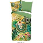 Bunte Tropische Boho Blumenbettwäsche mit Mandala-Motiv mit Reißverschluss aus Baumwolle 155x220 