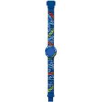 Blaue Hip Hop Uhrenarmbänder mit Skater-Motiv aus Silikon für Kinder 