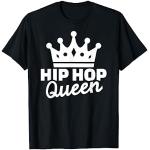 Schwarze Hip Hop T-Shirts für Damen Größe S 