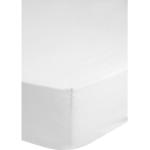 Weiße Unifarbene Spannbettlaken & Spannbetttücher aus Baumwolle 140x200 
