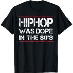 Schwarze Hip Hop T-Shirts mit Graffiti-Motiv für Herren Größe S 