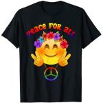 Schwarzer Blumenmuster Emoji Smiley Kopfschmuck für Herren Größe S 