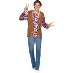 Reduzierte Bunte Amscan Hippie-Kostüme & 60er Jahre Kostüme mit Fransen für Herren Größe XL 