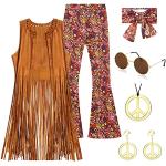 Bunte Hippie-Kostüme & 60er Jahre Kostüme für Damen Größe L 