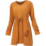 Orange Boho Guru-Shop Mini Minikleider & kurze Kleider Handwäsche für Damen Größe M 