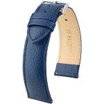 Blaue Minimalistische Hirschuhren Uhrenarmbänder mit Hirsch-Motiv aus Kalbsleder für Herren 