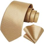 Goldene Elegante Krawatten-Sets für Herren Einheitsgröße zur Hochzeit 