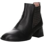 Hispanitas »Damen Stiefeletten Schuhe Charlize Chelsea Boots« Stiefelette Leder-/Textilkombination, schwarz