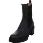 Hispanitas »Damen Stiefeletten Schuhe Ingrid Chelsea Boots« Stiefelette Leder-/Textilkombination, schwarz