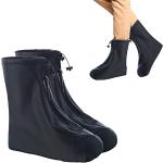 Reduzierte Schwarze Schuhüberzieher & Regenüberschuhe mit Reißverschluss aus PVC rutschfest 
