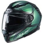 HJC Helm F70 Dever MC4SF, schwarz-grün matt Größe XS