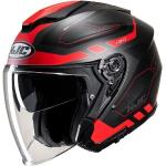 HJC Helm i30 Aton, schwarz-rot matt Größe: XS