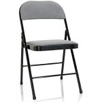 Reduzierte Hellgraue hjh Office Konferenzstühle & Besucherstühle pulverbeschichtet aus Stoff gepolstert Breite 0-50cm, Höhe 50-100cm, Tiefe 0-50cm 