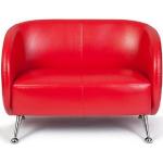 Rote Zweisitzer-Sofas aus Kunstleder Breite 100-150cm, Höhe 50-100cm, Tiefe 50-100cm 2 Personen 