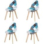 Blaue Moderne Esszimmerstühle & Küchenstühle aus Holz Breite 0-50cm, Höhe 0-50cm, Tiefe 0-50cm 