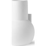 Weiße 26 cm Runde Bodenvasen & Vasen für Pampasgras 26 cm Matte aus Steingut 