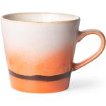 HKliving Cappuccinotassen 300 ml mit Kaffee-Motiv aus Keramik 