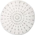 Weiße Minimalistische HKliving Runde Runde Badteppiche aus Textil 