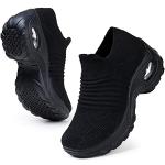 Schwarze Orthopädische Schuhe ohne Verschluss leicht für Damen Größe 35 